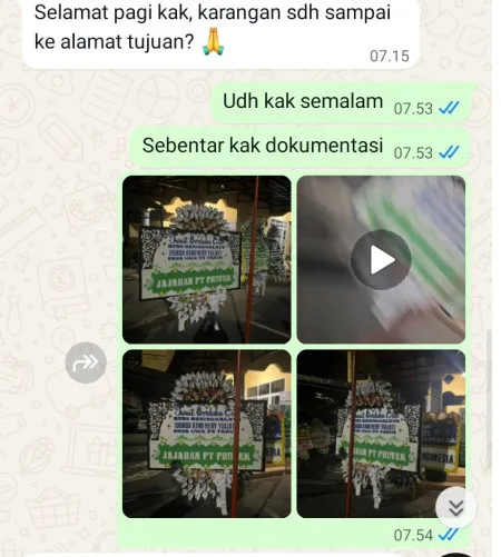 Pengiriman Papan Bunga Selamat Pakuncen Bojonegara